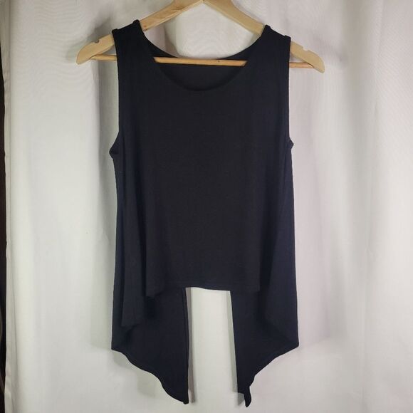 Crossback Viscose Jersey Waterfall Tank - Picture 1 of 11